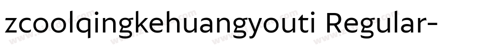 zcoolqingkehuangyouti Regular字体转换